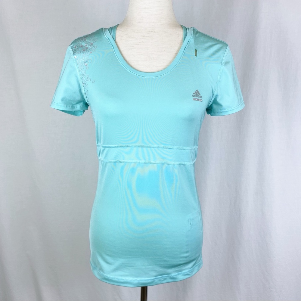 Adidas Clima 365 Aqua Blue Athletic Workout Top Large